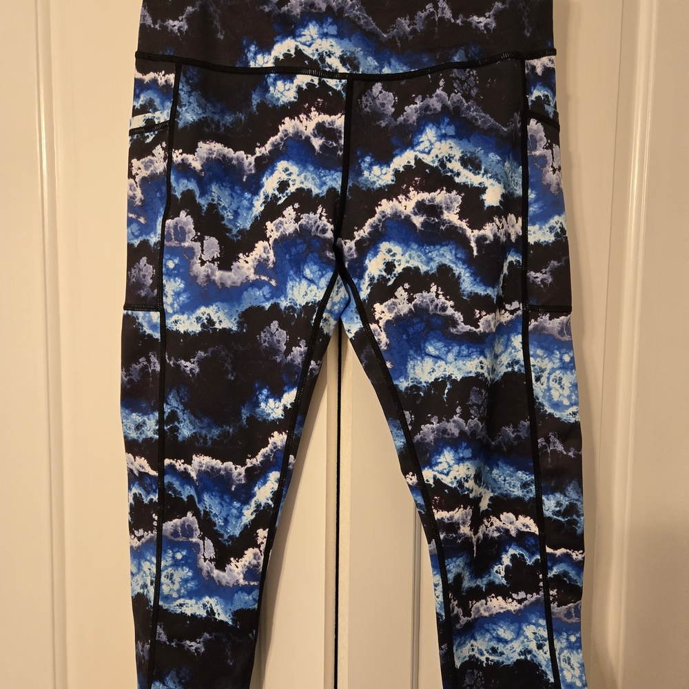 Constantly Varied Gear Blue and Black Leggings
